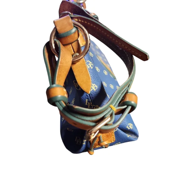 Dooney Burke Blue logo petite hand/shoulder bag - Picture 6 of 16